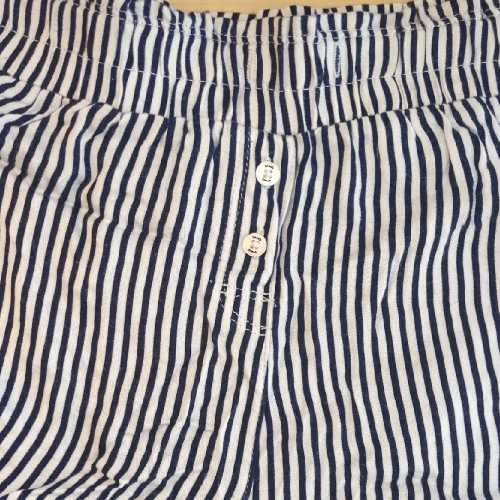 Splendid Navy and White Striped Lounge Shorts - Picture 3 of 8